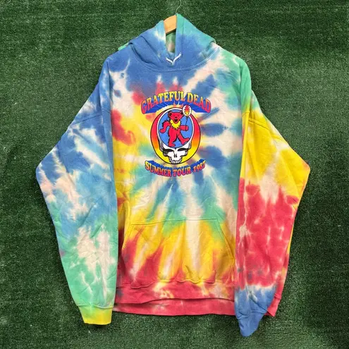 Grateful Dead Summer Tour 1987 Rock Band Tie-Dye Oversized Hoodie Size 3X