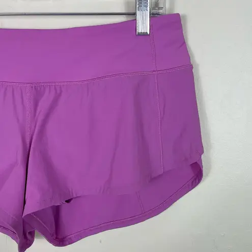 Lululemon Lightweight Low Rise Speed Up Short with 2.5" Inseam in Magenta Glow