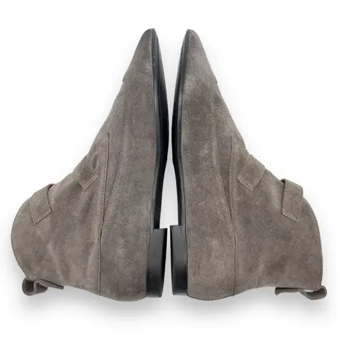 ALLSAINTS Viv Pointed Toe Gray Suede Western Double Strap Bootie Size 40 | US 9