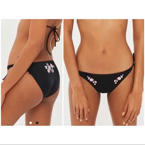 Topshop  NWT Tie Side Black Bikini Bottoms, 8