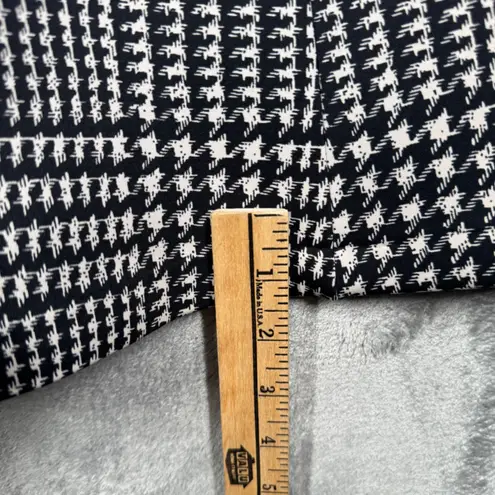 J. McLaughlin Dress Scuba Houndstooth Sleeveless Career Party Fitted Size Small