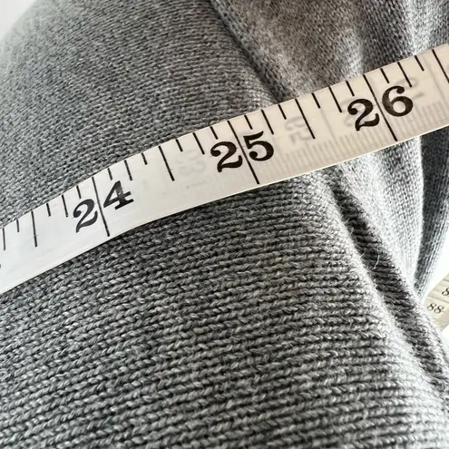 Remade Modal Cotton Blend Gray Open Front Cardigan 2X Plus Minimalist Capsule