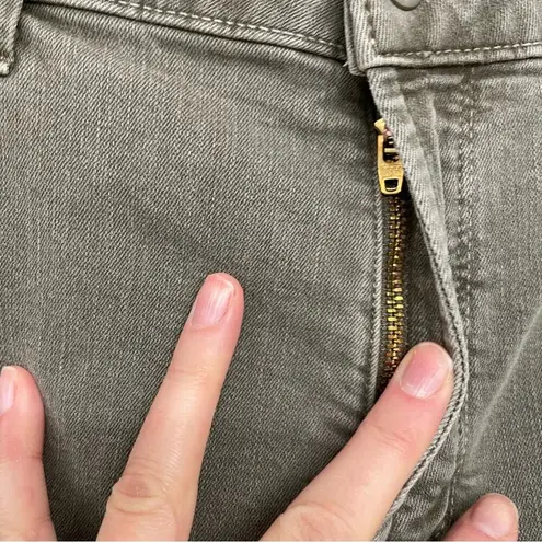 NYDJ Army Green Marilyn Crop Jeans Lift Tuck Technology Womens 14 Fall Denim