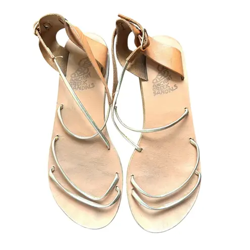 ANCIENT GREEK SANDALS Melovia Strappy Sandals Sz 39 Tan Size 8