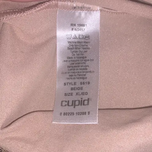 Cupid Intimates Cupid High-Waisted Shapewear Shorts XL Shape Away Beige Thigh Slimmer