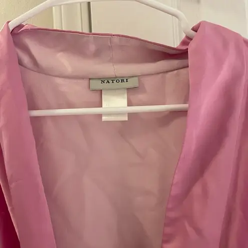 Women’s Natori Pink Floral Belted Robe Small