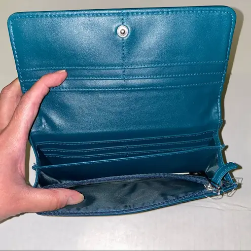 Christian LaCroix Josephine Wallet in rainforest green NEW