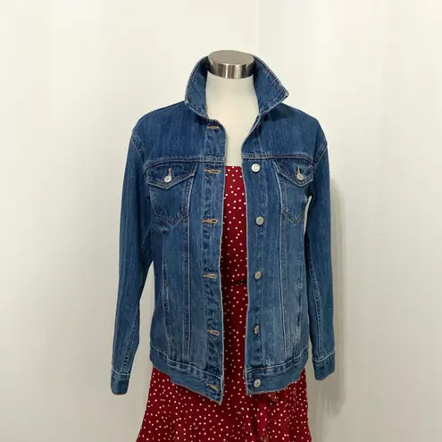 Old Navy Dark-Wash Classic Jean Trucker Style Blue Jean Jacket Size Small