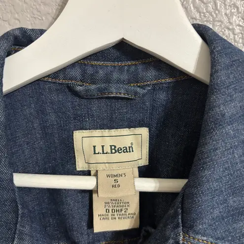 L.L. Bean Womens Size Small Denim Barn Coat Blue 1821