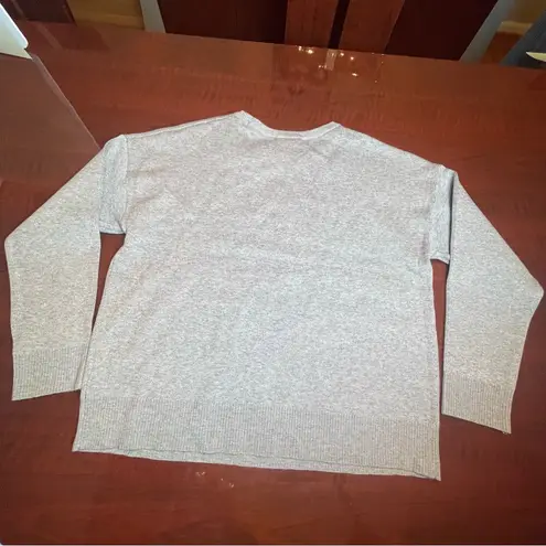 Beldini Double Knit Cat sweater from Beldinni Grey kitties graphic design Sz Large - Image 9