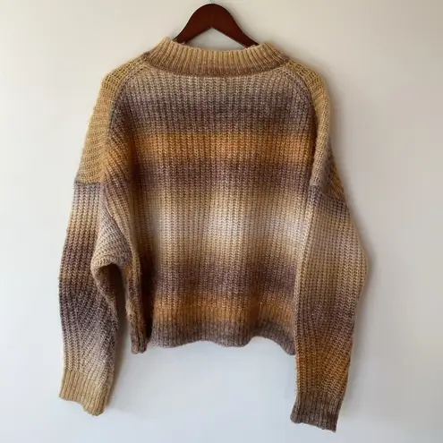 AQUA  Autumn Color Ombre Effect Sweater With Long Sleeves Size XL - Image 2