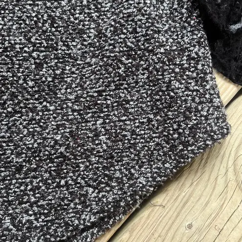 THML Anthropologie  Black And Grey Mixed Media Sweater Size XS