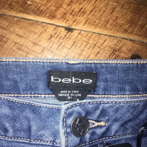 Bebe  Laurie sequin NWT ankle jeans, size 31