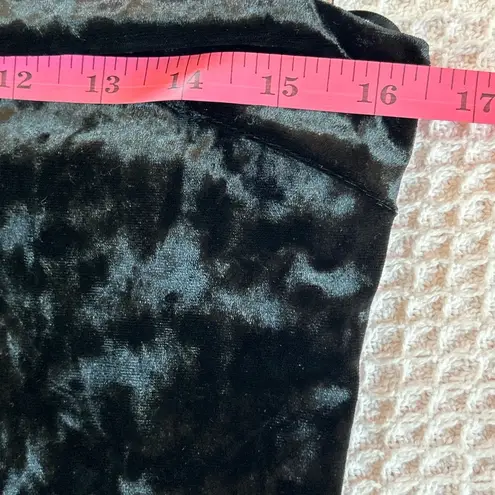 Elodie black crushed velvet bodycon 90’s spaghetti strap mini sexy fitted medium