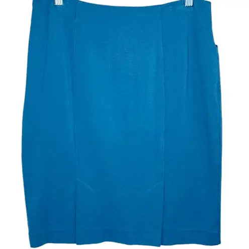 CAbi #3220 Sigourney Pencil Skirt Teal Size 10 EUC