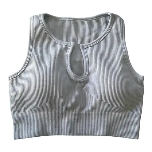 OQQ NWT--TWO PIECE LIGHT BLUE COLOR WORKOUT SET-SIZE SMALL