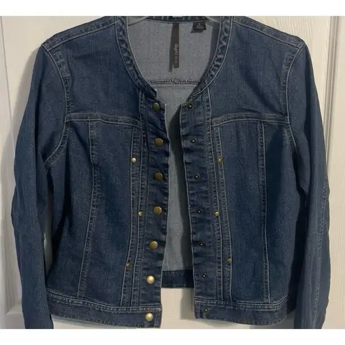 Skye’s the limit Collarless Jean Jacket Size M Blue Size M