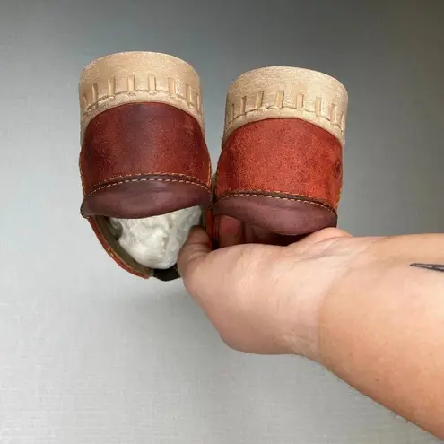 Born Rust Red Leather Slip On Loafers Comfort Casual Shoes Size 7.5 - Image 3