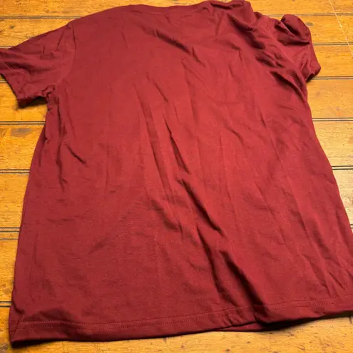 Mama Mommy Mom Bruh Graphic T Shirt Burgundy XL Cotton Blend Funny Saying Red