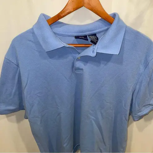 Bugle Boy Y2K Carolina blue polo shirt cotton
