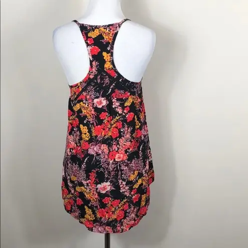 Somedays Lovin Sun Feather Print Racerback Hi-Low Tank NWT Size XS