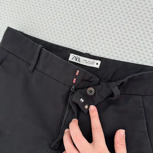 ZARA  Women’s Tailored Black Pleated Ankle Dress Pants In Size 4