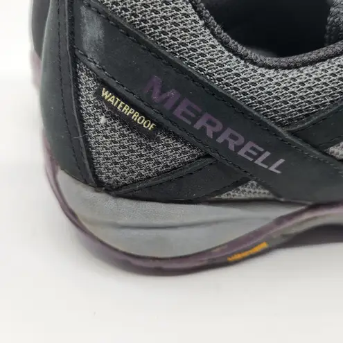 Merrell J035326 Siren Sport 3 Waterproof Hiking Vibram Shoes Black Gray Womens 9