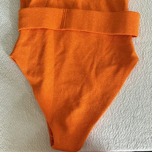 Beach Riot Sydney One Piece Sunshine Haze Scrunch, Orange, Size Small, $168