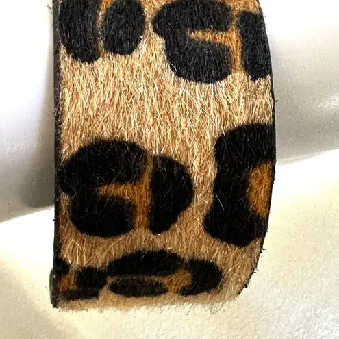 Cheetah cuff faux fur bracelet