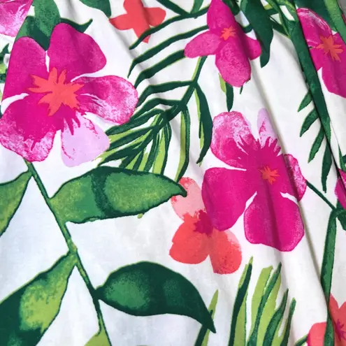 West Loop Wide Leg Pants Womens XL Tropical Floral Beach Vacation Resort Boho