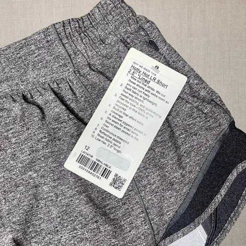 Lululemon  Hotty Hot Shorts Heathered Black 12 Nwt