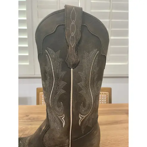 Idyllwind Women's Lawless Distressed Western Boots Black Leather Size 8 NWOB