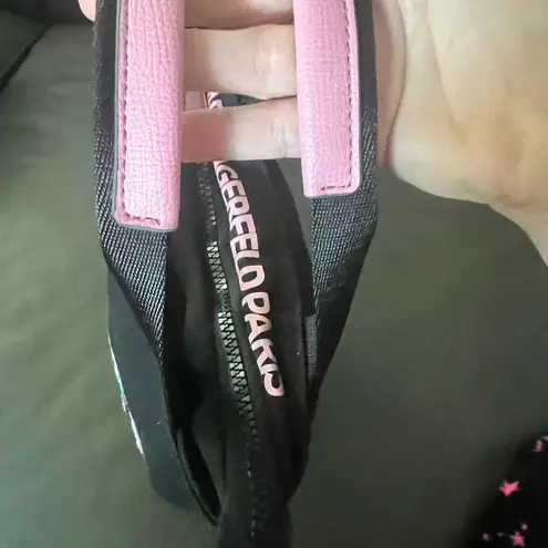 Karl Lagerfeld Black and Pink Urban Tote