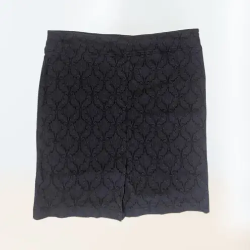 Soho Apparel Black Floral Pencil Skirt ltd. Women's Size XL