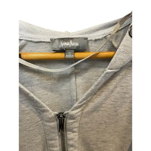 Neiman Marcus Neiman Marcus Women Small Hoodie Sweatshirt 3/4 Zip Pullover Heathered Grey