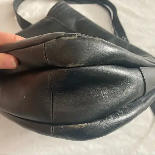 REHAB Vintage Ganson Black Leather Front Flap Purse