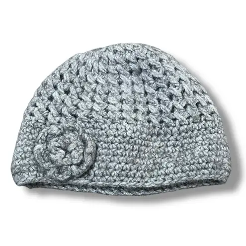 Fratelli Talli Firenze Italy Womens Alpaca 25% Knit Hat Beanie Italia Rose Gray