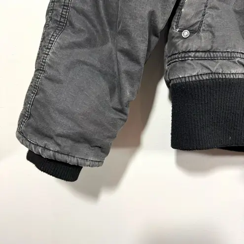 Diesel Y2K 2010 Layered Look Gray Bomber Style Jacket