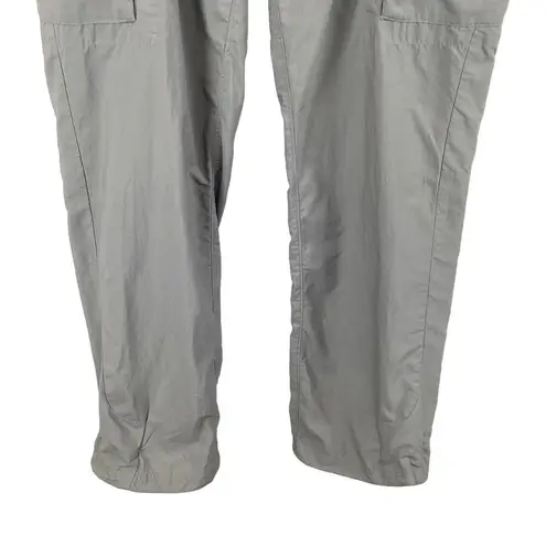 Mountain Hardwear  Gray Lightweight Nylon Hiking Pants Size 10 Convertible