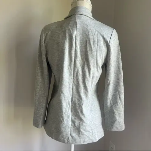 Ny Collection Lightweight Heather Grey Single Button Blazer Size Medium