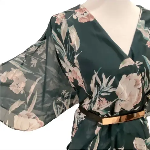 City Chic Green Cocktail Dress 20 Plus Size Semi Formal Dress Holiday Party Boho