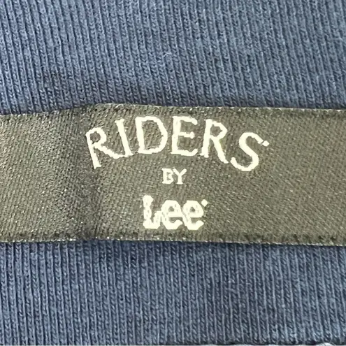 Riders By Lee  Size 12 Mid Rise Capris Navy Blue With Pockets