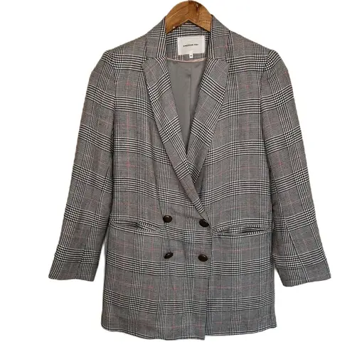 Emerson Fry Women’s Black White Plaid Lee Blazer Jacket 00