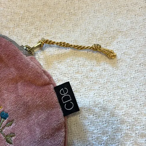 Carolyn Donnelly Eclectic Pink Velvet Initial A Bag
