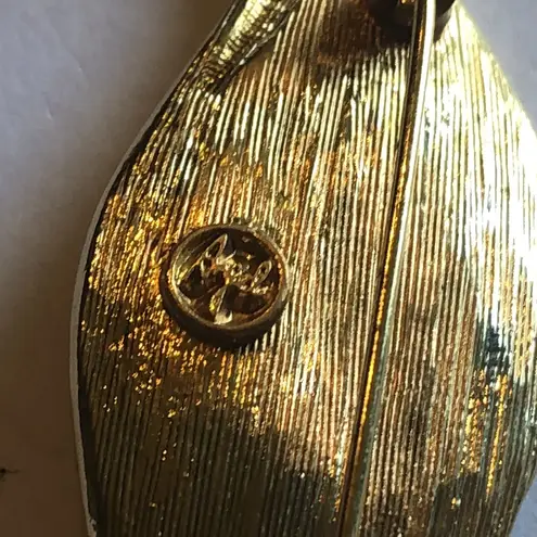 Angel Brand Elegant Vintage Gold Tone CZ Rhinestone Retro Boho Brooch