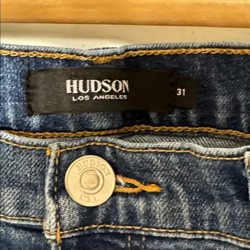 Hudson Jeans Hudson REMI Straight Cropped Denim Blue Jeans Size 31