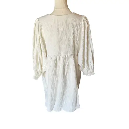 Tuckernuck Pomander Place x - NWOT White Gauze Millie Babydoll Dress Sz S