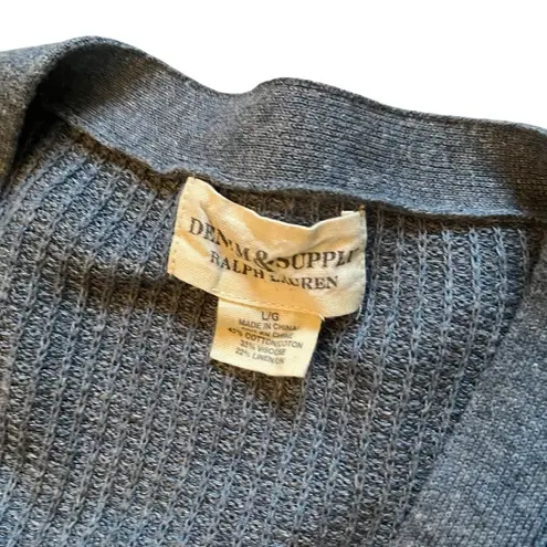 Ralph Lauren  Denim & Supply Cotton Blend Heathered Button Down Cardigan Sweater