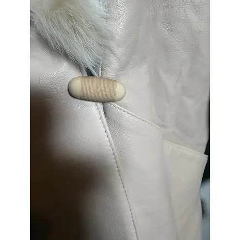 Marvin Richards NWT VTG x Saga Fox Leather Jacket w/Genuine Fox Fur Collar Sz M