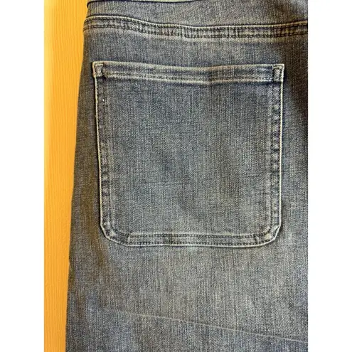 NYDJ Womens Stretch Knee Length Casual Summer Jean Skirt Plus Size 18